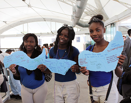 Beautiful blue water