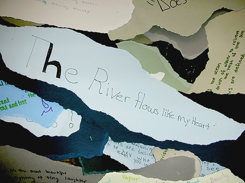 The river flows like my heart